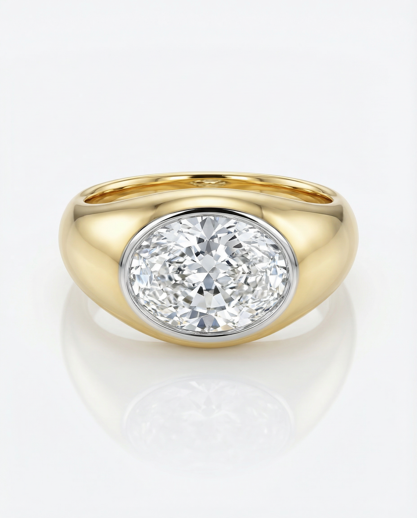 The Roma Oval Diamond Ring