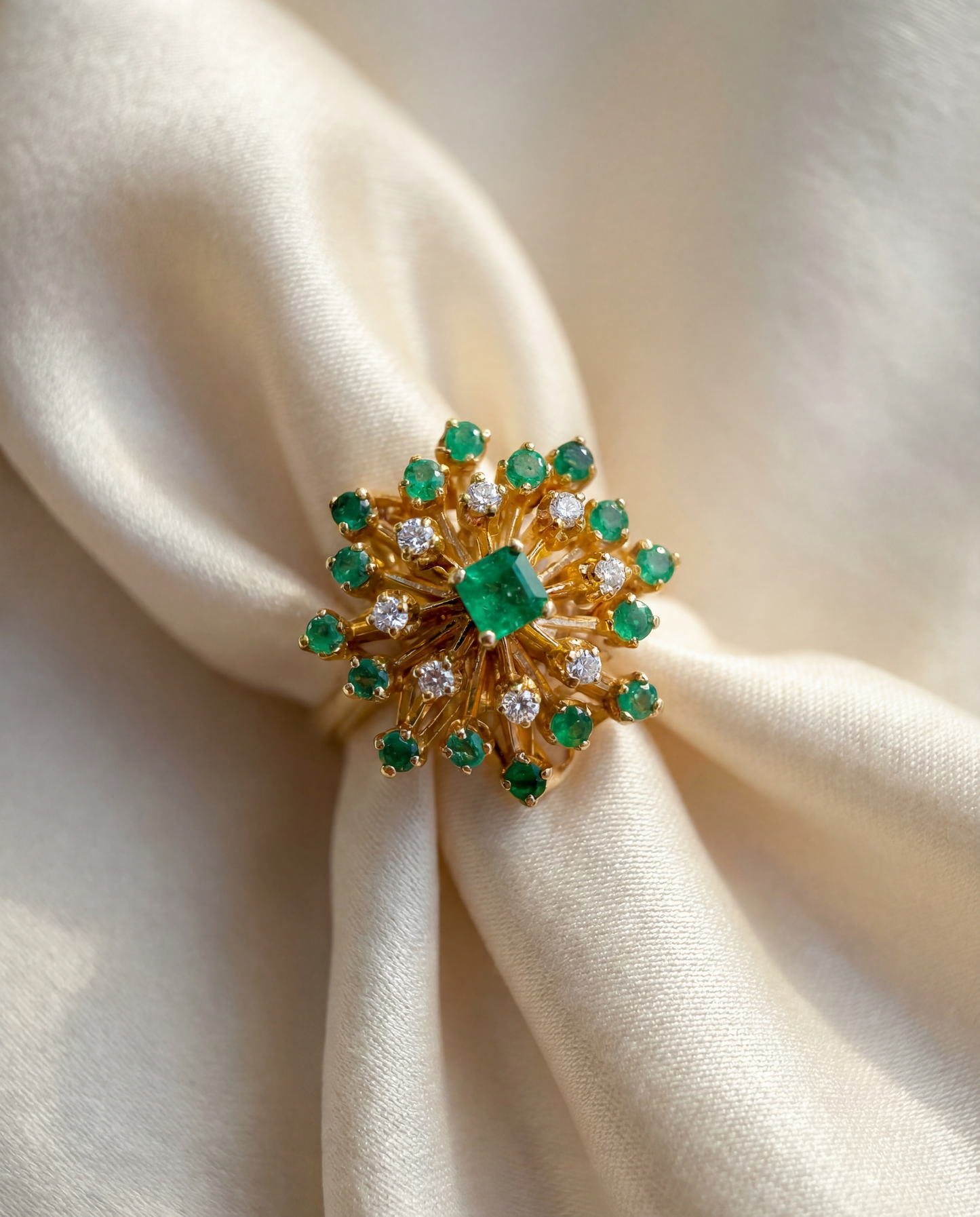 Emerald Starburst, Mid-Century Inspired